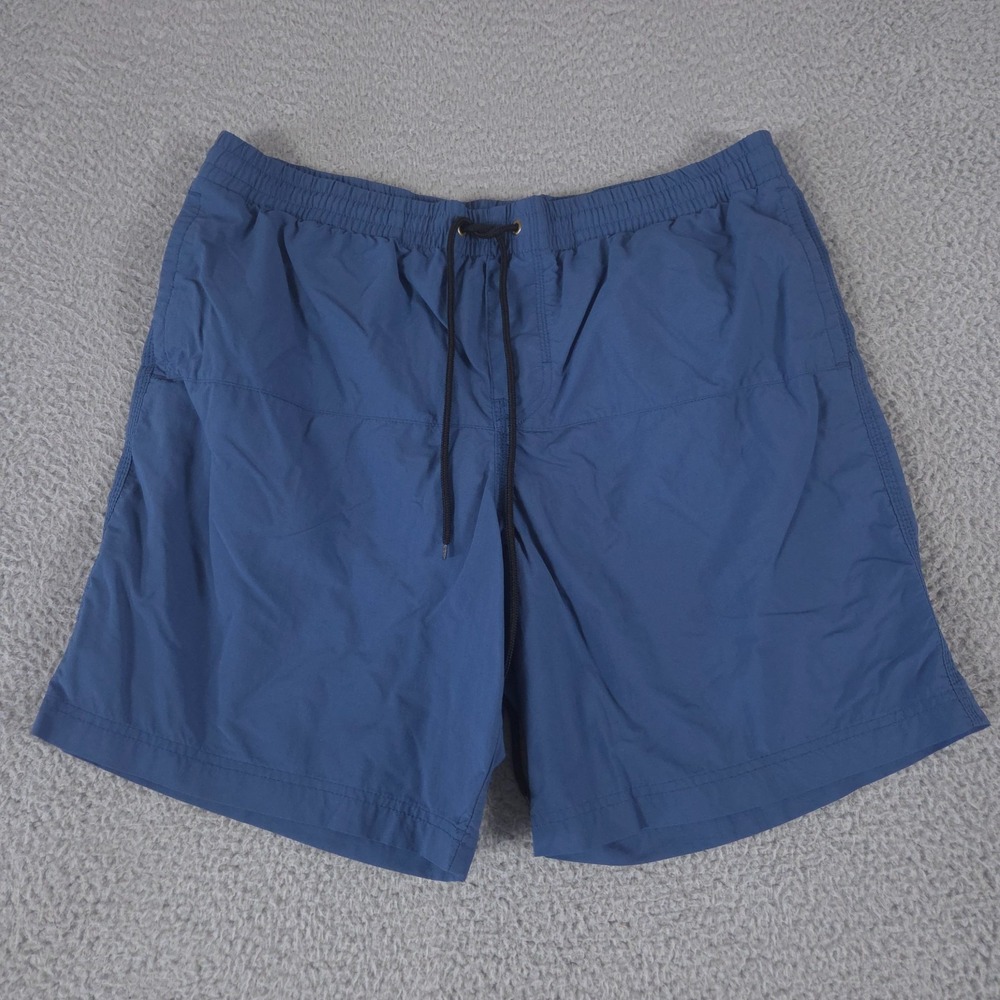 Columbia Shorts Men Large Blue Lakeside Leisure Omni Shield Lined 7" Swim Trunks